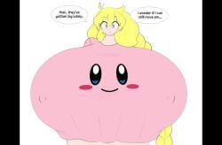 1girls 2022 alternate_breast_size animated big_breasts blonde_hair bouncing_breasts braided_ponytail breasts breasts_bigger_than_head cassie_(theycallhimcake) dullahan english english_text enormous_breasts female female_focus giant_breasts gigantic_breasts huge_breasts hyper hyper_breasts kirby kirby_(series) kirby_t-shirt large_breasts long_hair looking_at_viewer massive_breasts nintendo nipple_bulge nipples_visible_through_clothing no_sound pink_shirt ponytail solo solo_female solo_focus speech_bubble text theycallhimcake top_heavy video