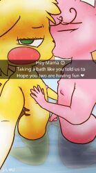 2boys anthro brothers closed_eyes cub english_text furry gay green_eyes incest jigglypuff kissing penis_touching pikachu pokemon pokemon_(species) pokemon_rgby recording sfl-art siblings yaoi