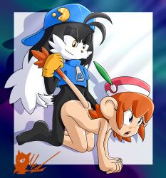 female klonoa klonoa_(series) lolo_(klonoa) male male/female meyk nude open_mouth sex tongue