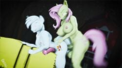 3d anal anal_sex animated anthro anthrofied athletic_futanari bat_ears bat_pony bouncing_balls bouncing_breasts cutie_mark equid equine equine_penis eyelashes fan_character flutterbat_(mlp) fluttershy_(mlp) friendship_is_magic futa_is_bigger futa_on_male futanari gynomorph hay horsecock mammal muscular_futanari my_little_pony nipples no_sound nude screwingwithsfm sex unicorn video yellow_body