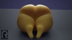 3d anal anal_sex animated ass butt_cheeks chubby disembodied_penis entering fat_ass gif huge_cock reyriders sex stuck_in_wall thick thick_ass through_wall watermark yellow_body