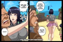 angry ass big_ass big_breasts boruto:_naruto_next_generations comic female hyuuga_hinata male miniskirt naruto naruto_(series) patreon super_melons uzumaki_himawari