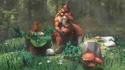 3d animated anthro bambookat breasts disney female fox fur furry male mp4 orange_fur sound the_fox_and_the_hound tod_(fath) turntable_(animation) video vixey