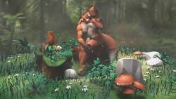 3d animated anthro bambookat breasts disney female fox fur furry male mp4 nipples orange_fur the_fox_and_the_hound tod_(fath) turntable_(animation) video vixey