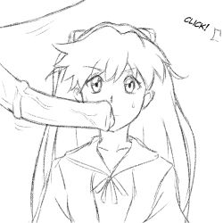 artist_request asuka_langley_sohryu bestiality black_and_white camera_flash clothing cock_shock female horse horse_penis horsecock imminent_oral male monochrome neon_genesis_evangelion penis sketch source_request sweatdrop zoophilia