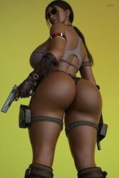 1girls 3d african african_female ass big_ass black_panties black_thong black_underwear cga3d dark-skinned_female dark_skin dat_ass erotichris female female_only high_waisted_thong panties resident_evil resident_evil_5 sheva_alomar solo thong thong_panties toned underwear