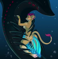 animal_genitalia anthro anthro_on_feral feral_on_anthro ffufix shadow_leviathan_(subnautica) subnautica subnautica_below_zero tagme