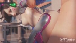 1boy 1girls 3d animated arm_pull armwear aroused ass big_butt blender_(software) blizzard_entertainment bodysuit bouncing_breasts breasts breasts_out brown_eyes brown_hair clapping_cheeks clothed_sex clothing_aside d.va doggy_style duo_focus facial_markings female female_focus femsub fit_female from_behind hairy_anus hairy_pussy handwear hetero human large_ass large_penis legwear looking_at_viewer looking_back lvl3toaster male male_penetrating medium_breasts mizzpeachy moaning open_clothes open_mouth overwatch pale-skinned_female pale_skin panting partially_clothed plump_ass pubic_hair sex shorter_than_10_seconds sound straight straight_sex teenage_girl teenager thick_thighs torn_bodysuit torn_clothes vaginal vaginal_penetration video volkor younger_female