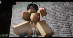 1boy 1girls 3d artist_request ass balls black_hair blushing breasts completely_nude cum cum_dripping cum_in_pussy cum_inside deep_penetration female legs_held_open legs_spread legs_up male moaning moaning_in_pleasure naked nipples nude nude_female penis pleasure_face pussy pussy_penetration roblox robloxian source_request stomach testicles tits tongue tongue_out vaginal_penetration