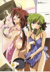 apron color high_resolution lisianthus naked_apron official_art scan shigure_asa shuffle shuffle!