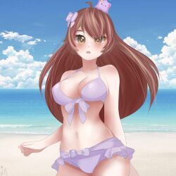1girls amazed artist_request beach big_breasts bikini breasts brown_eyes brown_hair embarrassed female female_focus latina looking_at_viewer nimu nude nude_female tagme thick_thighs thighs twitch twitter virtual_youtuber white_body white_skin youtube youtube_hispanic youtuber youtuber_girl youtubers