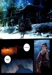 aoin comic comic_page detailed detailed_background dialogue doujin english_text fromsoftware full_color male male_only sekiro sekiro:_shadows_die_twice solo