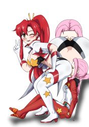 2girls ass_on_face ass_worship big_ass darry_adai fetish multiple_girls space_yoko tengen_toppa_gurren_lagann yoko_littner