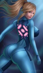 samus aran from metroid by flowerxl