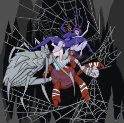 2d archnemon artist_request blackarachnia breast_sucking crossover cum cum_in_pussy cum_inside digimon fart foursome furry futanari humanoid kumo_desu_ga_nani_ka? kumoko muffet multiple_girls pussy_licking sex so_i'm_a_spider_so_what? spider_legs spider_web tagme tagme_(artist) taratect transformers undertale undertale_(series) yuri