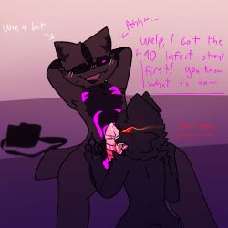 7n7o anthro blowjob dominospizzadelieveryguy furry gay kaiju_paradise nightcrawler_(kaiju_paradise) panther_(kaiju_paradise) roblox roblox_game self_upload tagme