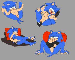 3_toes andromorph anthro anus arrow_hearted ass barefoot bottomless claws clothed clothing cuntboy disembodied_penis duo feet genitals hi_res intersex intersex/male male nipples nude paws penis pubes pussy sega shadow_the_hedgehog sonadow sonic_(series) sonic_the_hedgehog sonic_the_hedgehog_(series) toe_claws toes vaginal_penetration