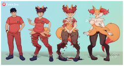 ass_expansion braixen breast_expansion breasts female fokk3rs gender_transformation hair_color_change hair_growth human_to_anthro lactating lactation large_ass large_breasts mtf_transformation navel nipples pokémon_(species) pokemon pokemon_(species) skin_color_change species_transformation thick_thighs thigh_expansion transformation transformation_sequence wide_hips