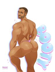 1boy ass back_muscles beard butt gay_pornstar looking_at_viewer looking_back luw_budd/rocket_luw male male_only muscles muscular muscular_male onebutt_oneday_2022 onlyfans_model porn_star real_person sean_austin tan_skin thick_thighs thong