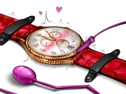 blush bound clock cum female forced_orgasm inanimate leather orgasm pussy shaking squirting tools vagina vibrator watch wristwatch