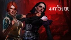 2girls 3d big_breasts blood bruise cd_projekt_red delzelma female ryona the_witcher_(series) the_witcher_3:_wild_hunt triss_merigold violence yennefer