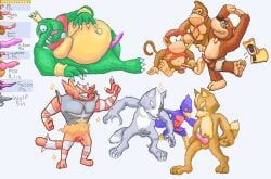 absurd_res animal_genitalia animal_penis anthro ape avian_penis banjo-kazooie banjo_(banjo-kazooie) boner canid canine canine_penis canis clothing comparing comparing_penis crocodile crocodilian crocodylid diddy_kong domestic_cat donkey_kong donkey_kong_(series) embarrassed erection falco_lombardi felid feline feline_penis felis fox fox_mccloud genitals gorilla group haplorhine hi_res incineroar invalid_tag k_rool knot male male_focus male_only mammal measuring measuring_penis monkey nintendo penile_spines penis pokémon_(species) pokemon primate rareware rarewarefan42 reptile scalie star_fox underwear video_games wolf wolf_o'donnell