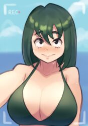 tsuyu asui from my hero academia by nyapii