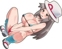 1girls anime_nose artist_request bikini blue_socks blush blushing brown_eyes brown_hair embarrassed female female_masturbation female_only fingering fingering_pussy fingering_self fingering_through_clothes game_freak green_(pokemon) human kneehighs leaf_(pokemon) loose_socks masturbating masturbation nintendo no_visible_genitalia pleasuring_self pokemon pokemon_rgby self_pleasure socks solo swimsuit swimwear toony