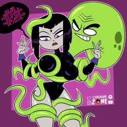 1boy 1girls beast_boy big_breasts breast_grab cameltoe carazar_zone clothed clothed_female_nude_male clothed_sex dc dc_comics dialogue erect_nipples forehead_jewel green_tentacles leotard octopus one-piece_swimsuit purple_eyes rachel_roth raven_(dc) spanish_text swimsuit teen_titans teen_titans_go tentacle tentacles_around_arms tentacles_around_legs tentacles_on_breasts tentacles_on_female text thick_thighs wide_hips zoophilia