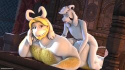 2boys 3d age_difference anal anal_sex animal_genitalia asgore_dreemurr asriel_dreemurr asriel_dreemurr_(god_form) ass balls bara charzcavern chest_hair chest_tuft dick erection father_and_son from_behind_position furry gay gay_sex horns humanoid incest looking_at_another looking_back male male/male male_only male_penetrated male_penetrating male_penetrating_male muscular muscular_anthro muscular_male nude penetration son_penetrating_father source_filmmaker tagme undertale undertale_(series)