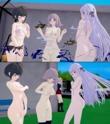 3d 4girls ass breasts completely_nude completely_nude_female covering covering_breasts covering_crotch danganronpa danganronpa:_trigger_happy_havoc danganronpa_1 danganronpa_2:_goodbye_despair danganronpa_ultra_despair_girls embarrassed_nude_female enf exposed_ass exposed_breasts exposed_pussy female female_only junko_enoshima kirigiri_kyouko koikatsu large_ass large_breasts multiple_girls naegi_komaru nanami_chiaki public public_exposure public_nudity pussy straight_hair stripped_naked torn_clothes ultimateenf