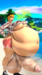 1futa 3d balls belly belly_bigger_than_body big_belly burping digestion digestion_noises futa_only futanari huge_balls huge_breasts huge_cock light-skinned_futanari musk obese oral_vore original_character penis rattledbonezone solo standing sunny_(sunninsfw) vore