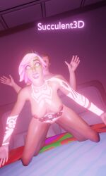 1boy 1girls 3d ahe_gao blender breasts cap excited female fortnite fortnite:_battle_royale funny glowing_eyes glowing_hair glowing_tattoo hetero_sex jonesy_(fortnite) looking_at_viewer male nipples nitebeam_(fortnite) nude_female nude_male pink_hair sex succulent3d surprised vaginal_penetration