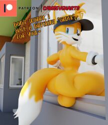 3d 3d_(artwork) big_ass bubble_butt camseven femboy fox furry gay mcdonald's sega sonic_(series) sonic_the_hedgehog_(film) tagme tails