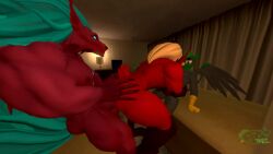 . 3d 60fps animated anthro bed bedroom big_breasts big_butt big_penis blaziken chicken furry gryphon loop mp4 muscles no_sound oral oral_sex original_character paizuri pokemon pokemon_(species) pov sex slapping_butt source_filmmaker tezcatl tezcatl-ayauhtli tezcatl_(character) titfuck trio vaginal_penetration video voluptuous wolf z-repture z-ruin