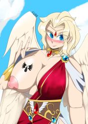 angel blood_angels breast_tattoo breasts_out female female_space_marine genderswap_(mtf) imperium_of_man milf post-human primarch rule_63 sanguinius_(warhammer_40k) the_eye warhammer_(franchise) warhammer_40k winged_humanoid wings