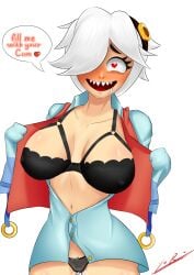 big_breasts bra brawl_stars colette_(brawl_stars) heart-shaped_pupils large_breasts shy terpsichora white_hair