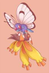 69_position animal_genitalia antennae blowjob blush butterfree cum cum_in_mouth genital_fluids genitals in_the_air insect_wings interspecies male male/male mothim nintendo pokemon simple_background snuddisecrets tail wings