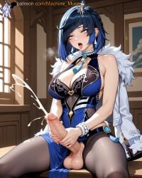 1futa 1futanari adult adult_female ahe_gao ahegao ahegao_face ai_generated balls ballsack bangs bare_shoulders big_breasts bob_cut boobs breasts bust busty busty_female busty_girl cleavage cock cum diagonal_bangs dick dickgirl ejaculating ejaculating_cum ejaculation female fishnet fishnets foreskin futa futa_masturbation futanari futanari_masturbation genshin_impact girl handjob hoyoverse large_breasts liyue_girls machine_muse masturbation mature mature_body mature_female mihoyo open_mouth orgasm orgasm_face penis rolling_eyes semen sexy sexy_body short_hair solo sperm testicles tits tongue_out trans trans_woman two-tone_hair uncensored watermark yelan_(genshin_impact)