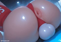 1boy 1femboy absurd_res ai_generated anus anus_peek artist_name artist_upload ass ass_focus ball close-up clothing_aside crossdressing dutch_angle femboy femboy_focus feminine_male from_behind gay hi_res huge_ass indoors leotard_aside more_at_source one-piece_swimsuit pandora patreon patreon_username pool poolside puckered_anus red_leotard red_one-piece_swimsuit self_upload sex_toy shiny_skin solo swimsuit swimsuit_aside transgender uncensored water watermark
