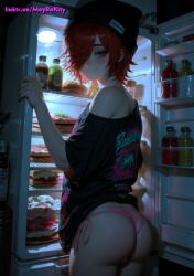 1boy ai_generated ass bulge femboy otoko_no_ko panties solo trap yaoi