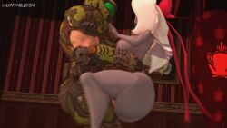 1boy 1girl1boy ahe_gao big_ass big_balls big_breasts big_penis big_thighs cock_shock cum doom doom_slayer_(doom) female hazbin_hotel inflation lesbian_correction lesbian_gets_dicked lovemilliesm matthew_d._lovelock periwinkleva sfm sound sound_edit tagme vaggie_(hazbin_hotel) video voice_acted