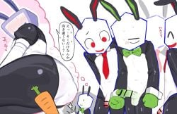 battat_(deltarune) cuntboy deltarune gay pippins_(deltarune) ponzumeshi reverse_bunnysuit small_mike_(deltarune) tenna_(deltarune) thinking_of_someone_else undertale_(series) yaoi