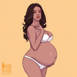 1:1 1:1_aspect_ratio 1girls 2d 2d_(artwork) 2d_artwork alone arm artist_logo artist_name baby_bump bare_belly bare_legs bare_midriff bare_thighs barely_clothed belly belly_button bent_arm bent_elbow big_belly big_boobs big_breasts black-eyed_female black-haired black-haired_female black_eyebrows black_eyelashes black_eyes black_hair boobs bra bra_strap brassiere breasts brown-skinned_female brown_skin brown_skinned bunintheoven clothed clothed_female clothes clothing color colored digital digital_art digital_drawing digital_drawing_(artwork) digital_media digital_media_(artwork) digital_painting digital_painting_(artwork) elbow english english_language english_text expecting eyebrows eyelashes eyelids eyes eyes_open female female_focus female_only fingers gravid hair hand_on_belly hands heavily_pregnant legs lingerie lingerie_bra lingerie_only lingerie_panties lips long-haired long-haired_female long_hair looking_at_viewer looking_sideways looking_sideways_at_viewer midriff mouth mouth_open navel neck nose open_eyes open_mouth orange_background orange_text outie_belly_button outie_navel panties partially_clothed partially_clothed_female partially_clothed_human partly_clothed pinup plain_background popped_navel pregnant pregnant_belly pregnant_female pregnant_human ready_to_fuck round_belly round_boobs round_breasts scantily_clad scantly_dressed shaded shading shadow shoulder side_view simple_background single_girl sole sole_female solid_color_background solo solo_female standing teeth teeth_showing teeth_visible text thick_lips thighs underwear underwear_only visible_teeth wavy_hair white_bra white_clothes white_clothing white_lingerie white_panties white_teeth white_underwear