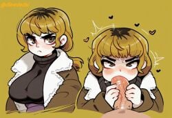 1girls ai_assisted ai_generated dlewdedai fear_and_hunger fear_and_hunger:_termina fellatio female_focus karin_(fear_and_hunger)
