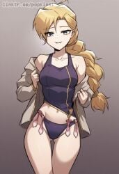 ai_generated blonde_hair braided_hair female kiril_parreira pussy reformation_of_the_deadbeat_noble sex