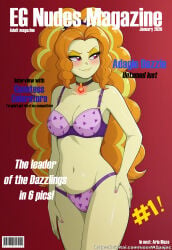 1female 1girl adagio_dazzle adagio_dazzle_(eg) ai ai_art ai_generated aipajac artist_signature bra caption choker civitai cover equestria_girls fictional_magazine_cover friendship_is_magic hand_on_hip human looking_away magazine magazine_cover my_little_pony painted_nails panties posing posing_for_picture seductive seductive_eyes seductive_look seductive_pose seductive_smile smile smiling solo solo_female tagme underwear western_cartoon