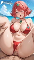 1boy 1girls 2026 ai_assisted ai_generated anime artist_name bangs beach blue_sky boobs breasts bust cock dick explicit female_genitalia genitals hetero hi_res high_quality high_resolution highres love_making monolith_soft nintendo patreon patreon_username penetration penis pussy pyra pyra_(xenoblade) sex sexual_intercourse short_hair sky skypassion stable_diffusion tits uncensored uncensored_pussy uncensored_vagina water watermark xenoblade_(series) xenoblade_chronicles_(series) xenoblade_chronicles_2