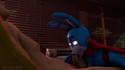 1boy 1girls 3d animated animatronic anthro athletic_female blowjob bunny bunny_ears bunny_girl deepthroat eyes_rolling_back female five_nights_at_freddy's fuck_nights_at_frederika's furry human human_penetrating light-skinned_male looking_pleasured male mehstrosfm no_sound robot robot_girl sfm short_playtime source_filmmaker straight sucking tagme toy_bonnie_(fnaf) video