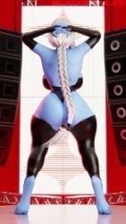 1futa animated blackspoiler blue_skin bulge futa_only futanari tagme tau twerking video warhammer_(franchise) white_hair
